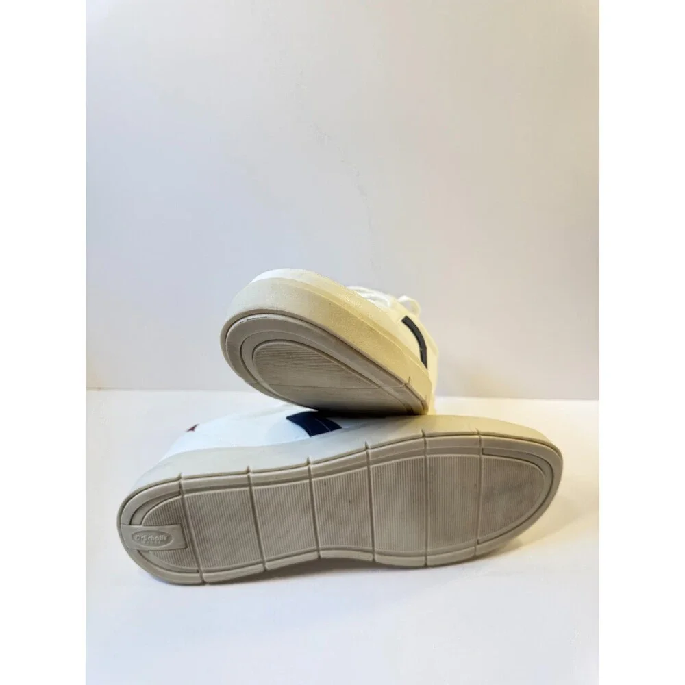 Dr Scholls Mens Sneakers Madison White Black Leather US 13